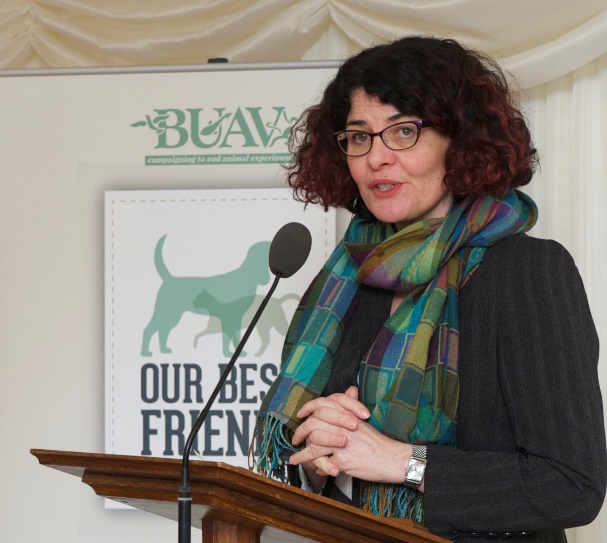 UK Labour MP Diana Johnson speaking at a Cruelty Free International parliamentary reception.