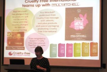 Cruelty Free International CEO Michelle Thew speaks at our Congressional Briefing