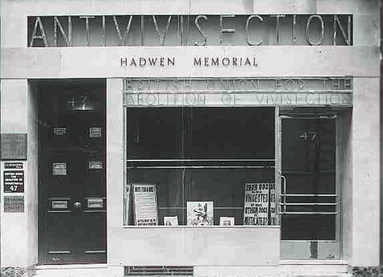 Hadwen Memorial at 47 Whitehall in 1943