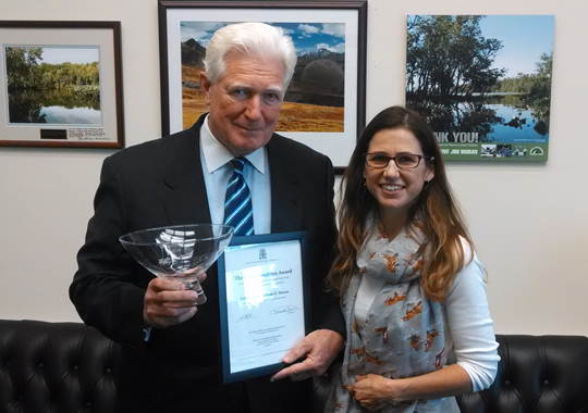 Cruelty Free International presents Congressman Moran with the Lord Houghton Award 